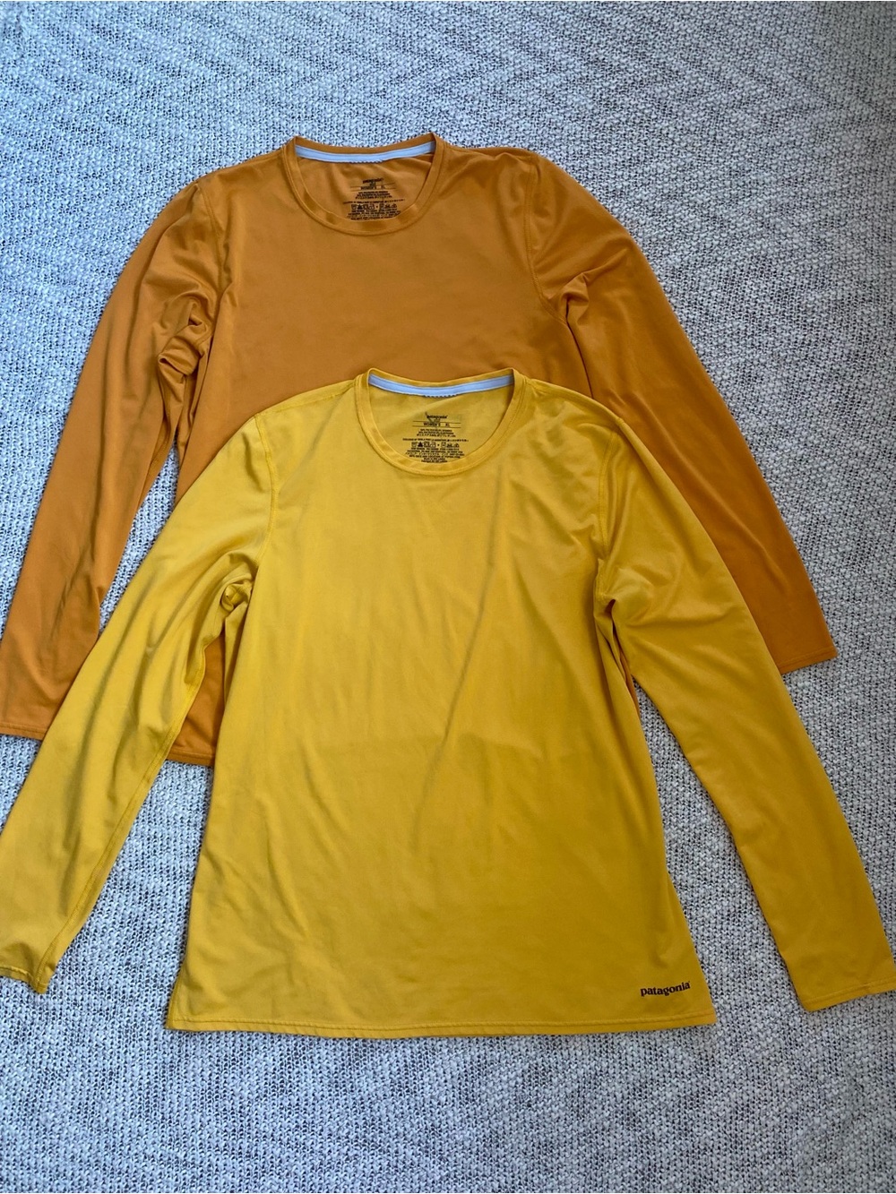 Lot of 2 Patagonia Capilene Cool Daily Long Sleeve Shirts Women's Size XL Hiking